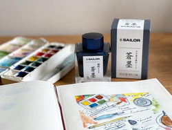 Celebrating Watercolour Month with Fountain Pen Inks