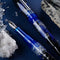 BENU AstroGem Pallas Fountain Pen - One Pen with Nib Exposed and One with Cap Cover