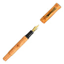 CYPRESS Raden Crown Olivewood Fountain Pen - Cap and Nib