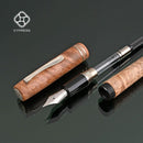 CYPRESS The Midas Touch Formosan China-fir Burl Wooden Fountain Pen - Disassembled