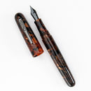 Conklin All American Brownstone Fountain Pen - Pen and Cap Cover Detached On White Background | EndlessPens