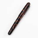 Conklin All American Brownstone Fountain Pen - Pen Leaning Right On White Background | EndlessPens