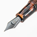 Conklin All American Brownstone Fountain Pen - Pen Nib Close Up View On White Background | EndlessPens