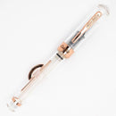 Conklin Mark Twain Crescent Clear with Rose Gold Fountain Pen - Pen with Cap Cover | EndlessPens