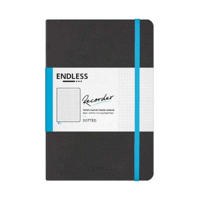 Endless Stationery Recorder Regalia Paper A5 Notebook - Infinite Space Black (Dotted)