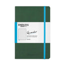 Endless Stationery Recorder Regalia Paper A5 Notebook - Forest Canopy Green (Ruled)