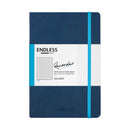 Endless Stationery Recorder Regalia Paper A5 Notebook - Deep Ocean Blue (Squared)