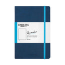 Endless Stationery Recorder Regalia Paper A5 Notebook - Deep Ocean Blue (Blank)