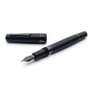 Leonardo Fountain Pen - Momento Magico (Stainless Steel) - Black Matte - New Edition (2022)
