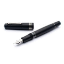 Leonardo Fountain Pen - Momento Magico (Stainless Steel) - Black Matte - New Edition (2022)