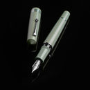 Leonardo Momento Zero Grande 2.0 The Art of Guillochè 14K Gold Fountain Pen - Verdigris On Black Background | EndlessPens