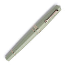 Leonardo Momento Zero Grande 2.0 The Art of Guillochè 14K Gold Fountain Pen - Verdigris with Cap Cover | EndlessPens