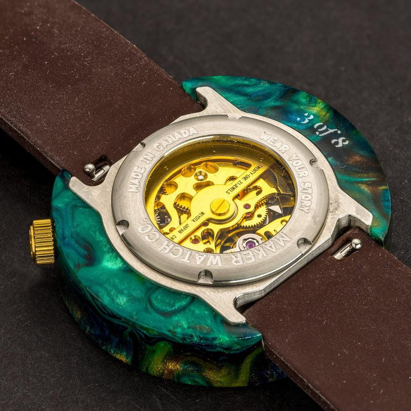 Maker Watch Revival Copper Patina Watch Co - Gold (mechanism)