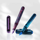 Nahvalur (Narwhal) Nautilus Faroe Marine Fountain Pen - Two Fountain Pens With Nib Exposed