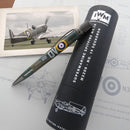 Retro 51 Imperial War Museum Spitfire N3200 Rollerball Pen - Pen And Case On Top Of Paper | EndlessPens