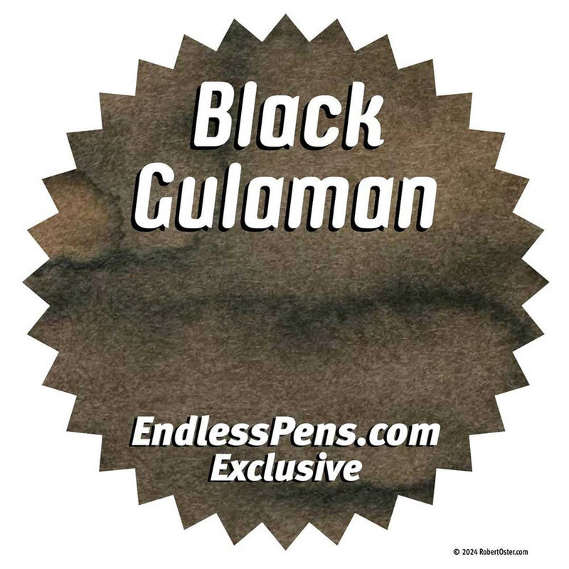 Robert Oster Black Gulaman Ink Bottle (50ml) - Exclusive at EndlessPens
