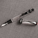TWSBI Diamond 580ALR Black Fountain Pen - Cap and Nib