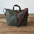 Peg and Awl Waxed Canvas Tote Bag - Slate - On The Floor