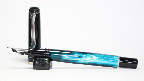 Pelikan M205 Petrol Marbled Fountain Pen Review