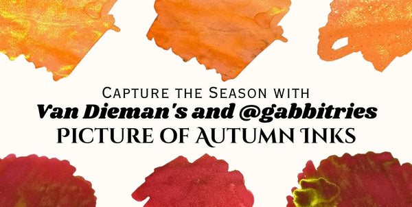 Blog banner for picture of Autumn Inks
