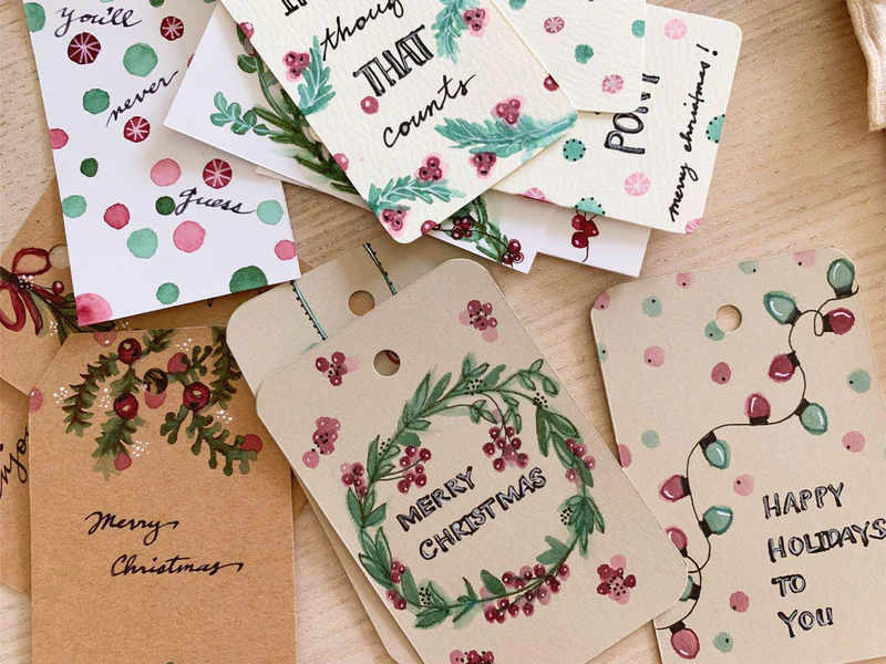 Crafted with Care: Handmade Gift Tags using Fountain Pens and Inks