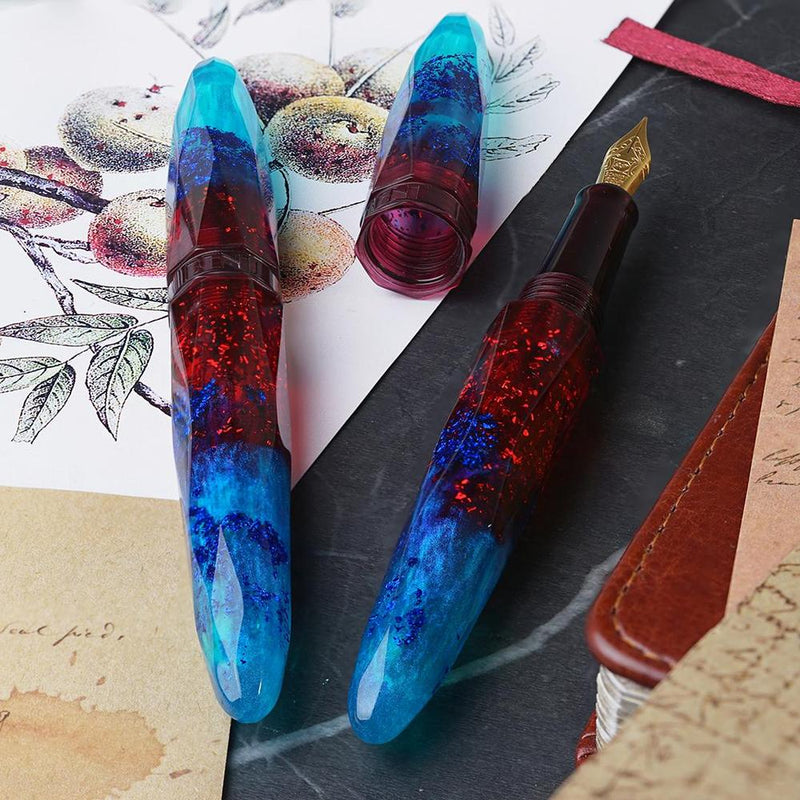 BENU Fountain Pen - Briolette - Fiery Azure