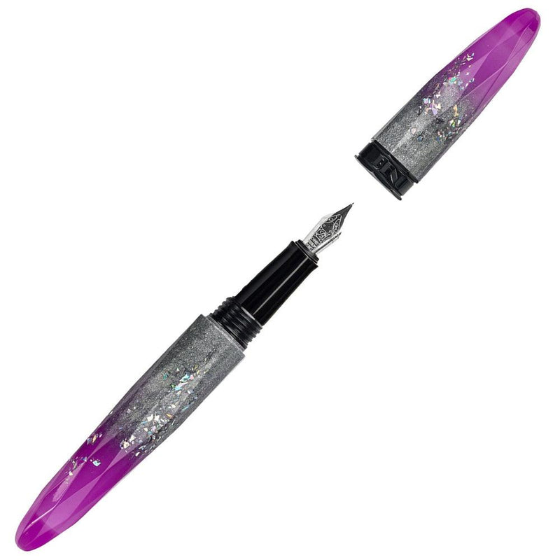 BENU Briolette Luminous Mauve Fountain Pen (cap and nib)