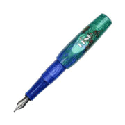 BENU Pixie Emerald Sea Fountain Pen with Exposed Nib On White Background | EndlessPens