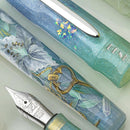BENU Talisman White Lily Fountain Pen - Pen, Cap Cover, and Nib | EndlessPens