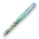 BENU Talisman White Lily Fountain Pen - Pen with Cap Cover on White Background | EndlessPens
