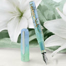 BENU Talisman White Lily Fountain Pen - Pen and Cap Cover | EndlessPens
