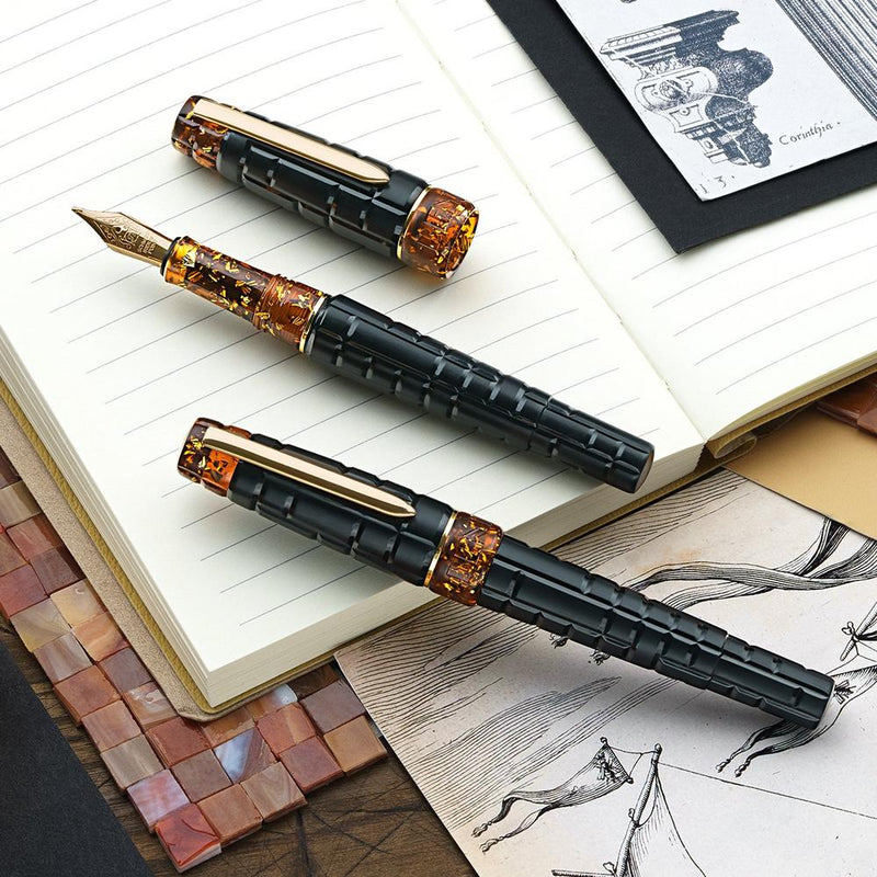 BENU Fountain Pen - Tessera - Black Amber