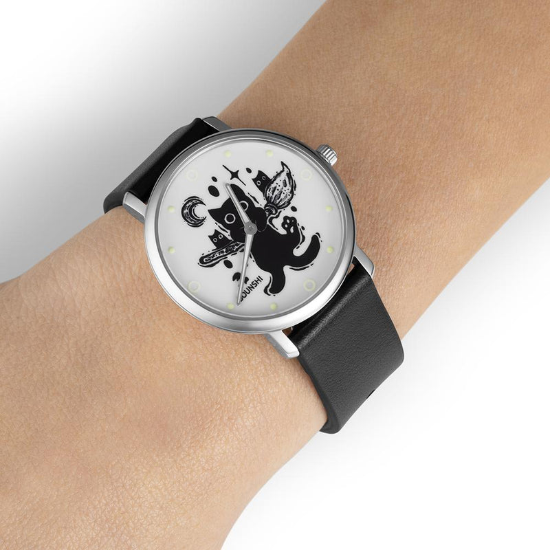 BOUNSHI × @valio_art Broom Cat Watch