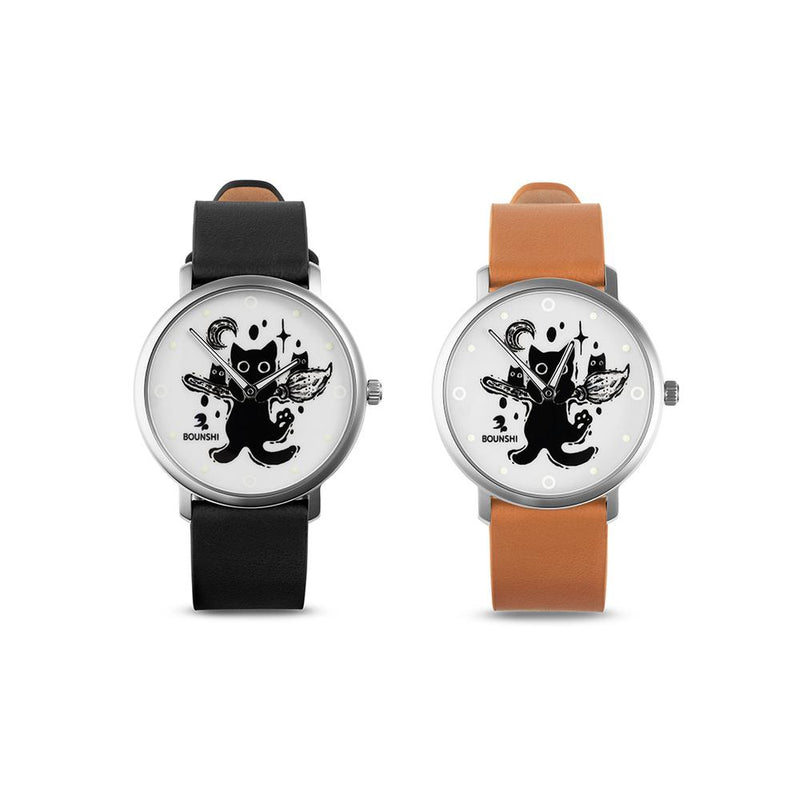 BOUNSHI × @valio_art Broom Cat Watch