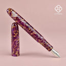 CYPRESS Fountain Pen - Acrylic - Sparkling Colors Gold Foil