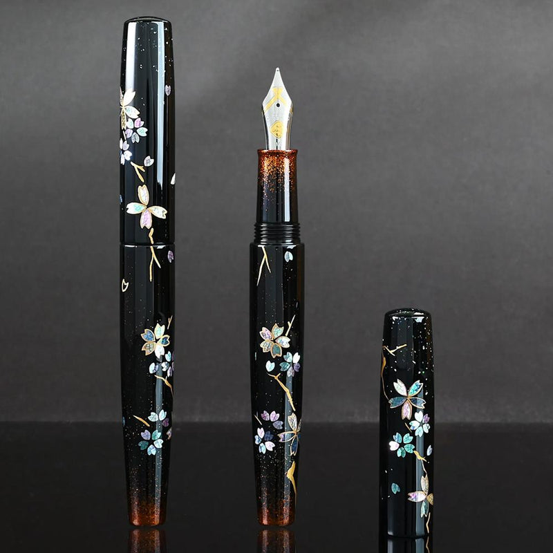 CYPRESS Eggshell and Raden Petals in the Spring Haze Fountain Pen - A Pair of Pens | EndlessPens
