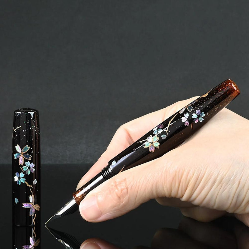 CYPRESS Fountain Pen - Eggshell and Raden - Petals in the Spring Haze