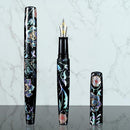 CYPRESS Eggshell and Raden Radiant Arabesque Fountain Pen - Two Fountain Pens | EndlessPens