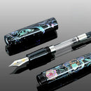 CYPRESS Eggshell and Raden Radiant Arabesque Fountain Pen - Pen Disassembled | EndlessPens