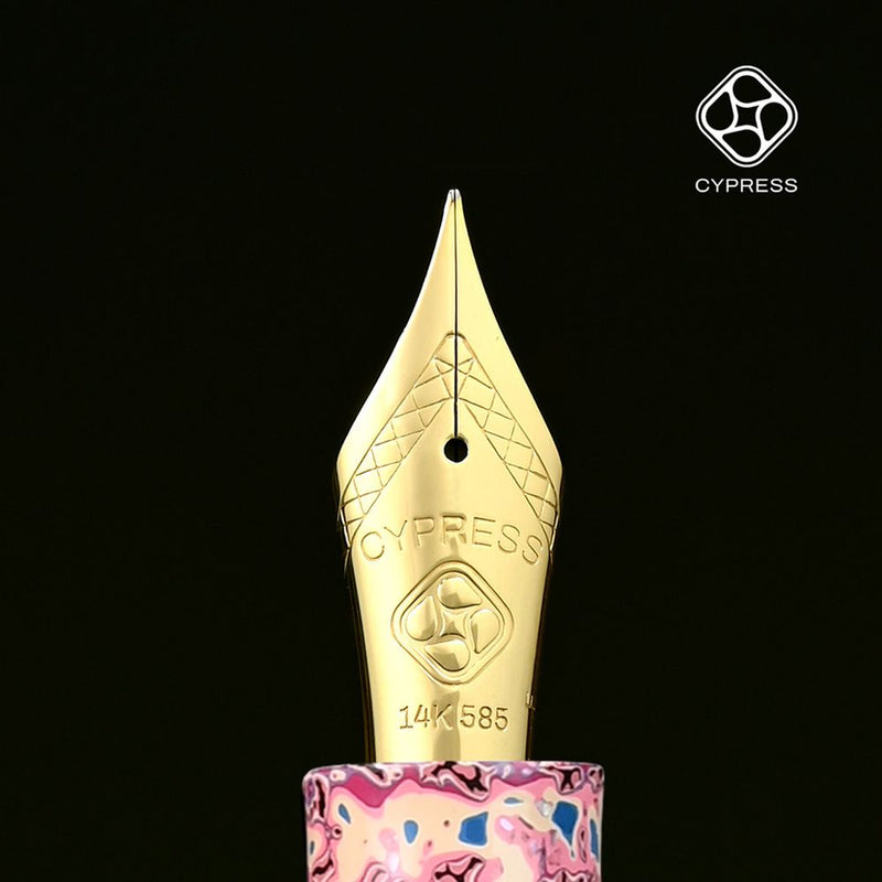 CYPRESS Fountain Pen - Kawari-nuri - Sakura Snow-C