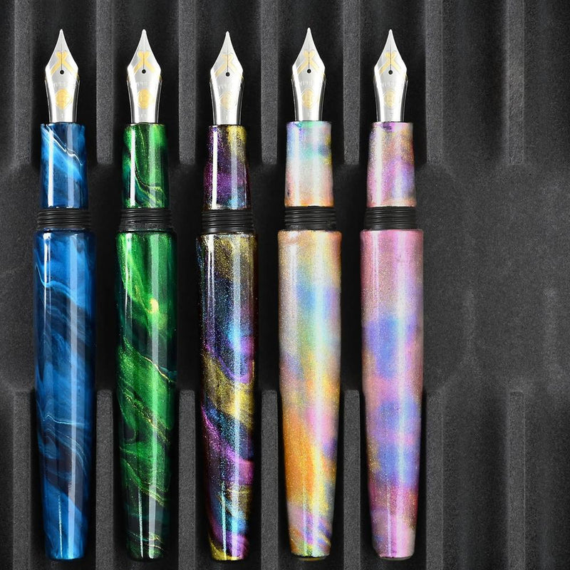 CYPRESS Fountain Pen - Kawaru-nuri - Aurora Cloudwave
