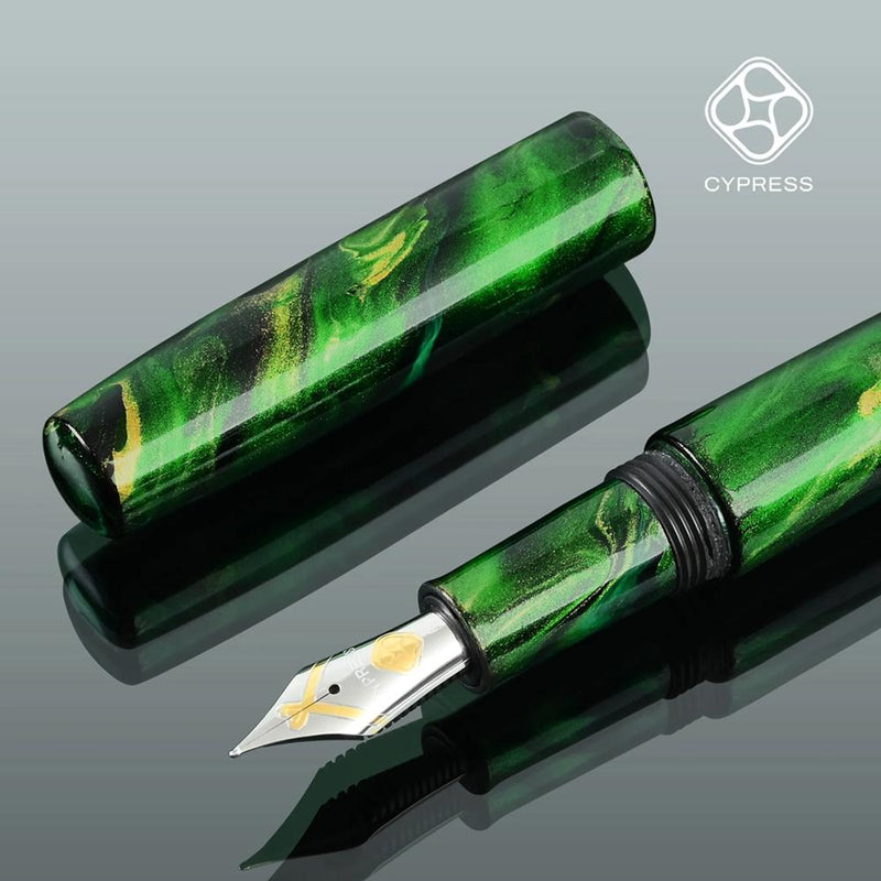 CYPRESS Fountain Pen - Kawaru-nuri - Aurora Cloudwave