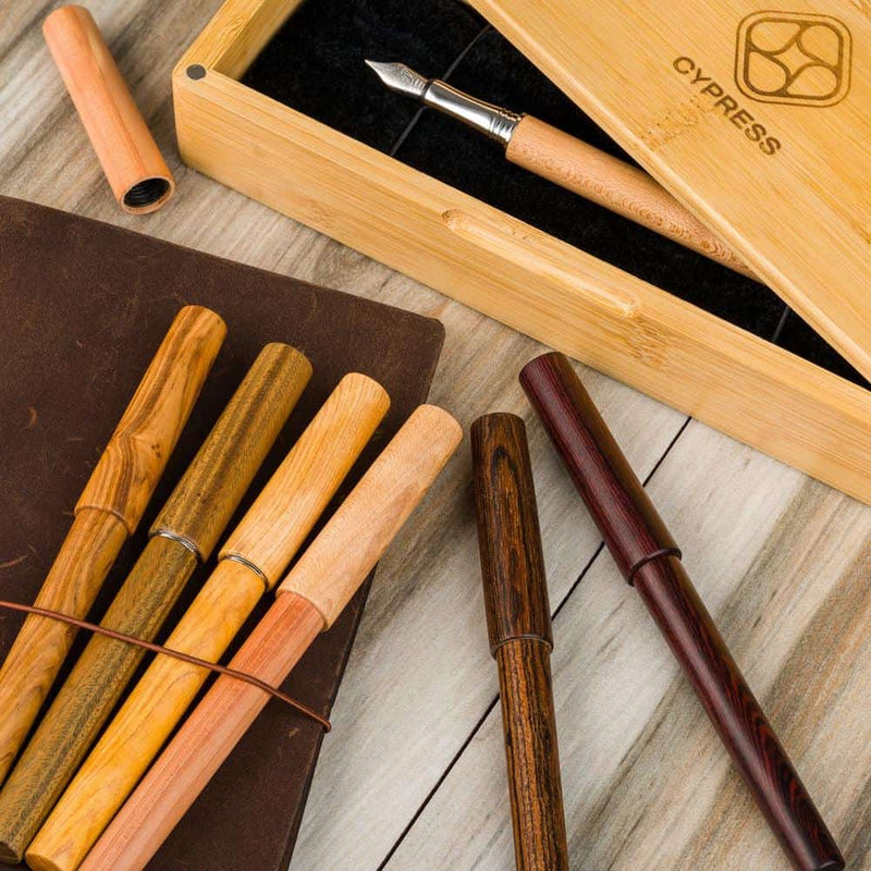 CYPRESS Fountain Pen - Matching-Grain with Cap (14mm)