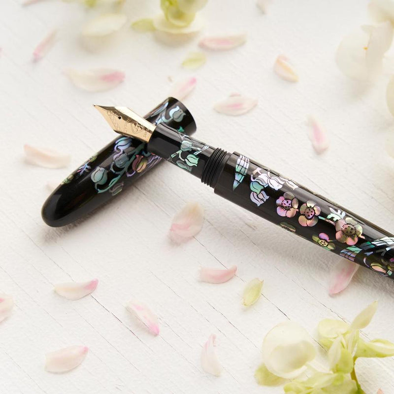 CYPRESS × @micahfinds Victorian Flora: Lily of the Valley's Invitation (14K Gold) Fountain Pen | EndlessPens