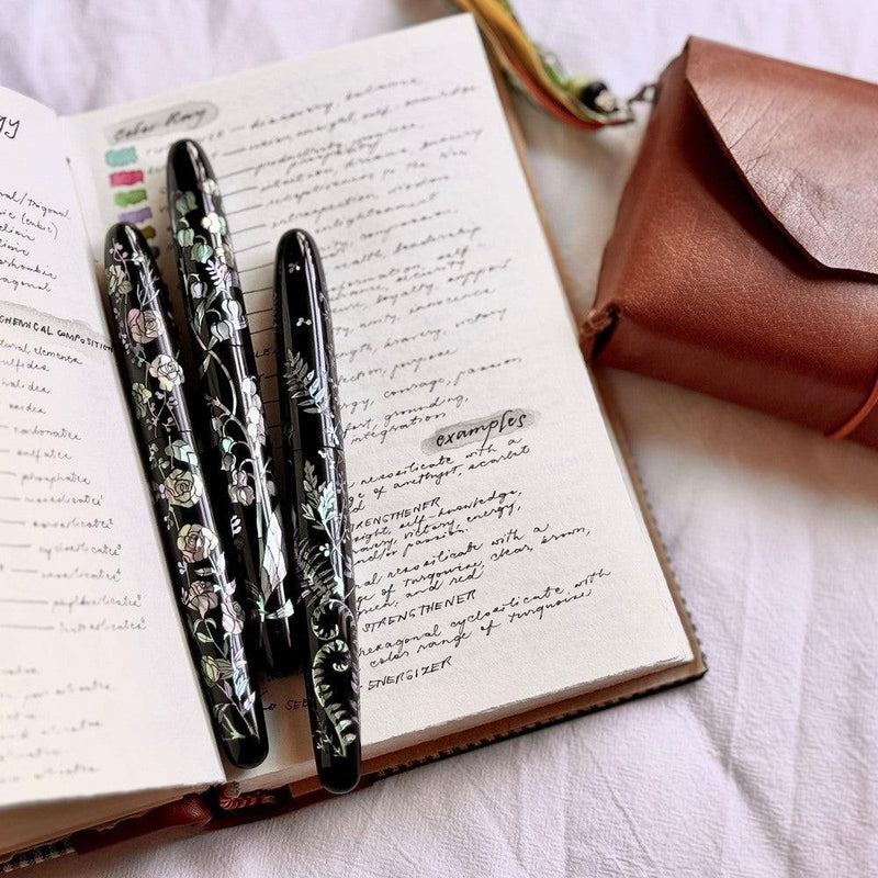 CYPRESS × @micahfinds Victorian Flora: The Expressive Rose (14K Gold) Fountain Pen