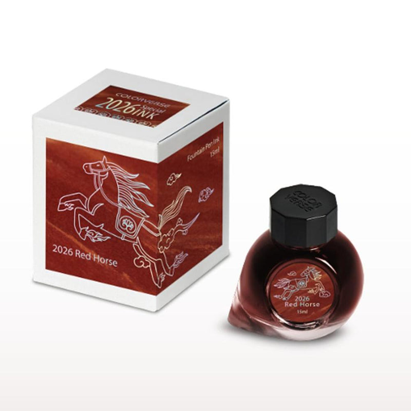 Colorverse 2026 Red Horse Ink Bottle (15ml) - Standard | EndlessPens