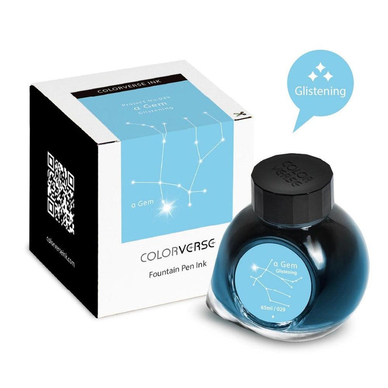 Colorverse Project Vol. 5 Constellations II Ink Bottle (65ml) - α Gem (Glistening) - Box and Bottle