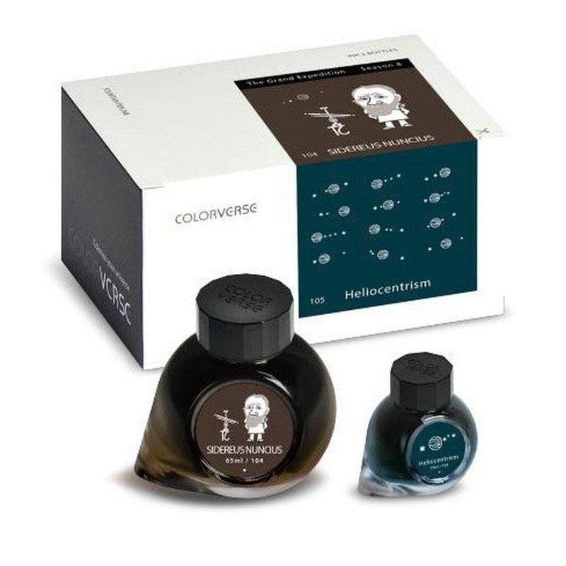 Colorverse Season 8 - The Grand Expedition Ink Bottle (65ml+15ml) - No.104/105 Sidereus Nuncius & Heliocentrism