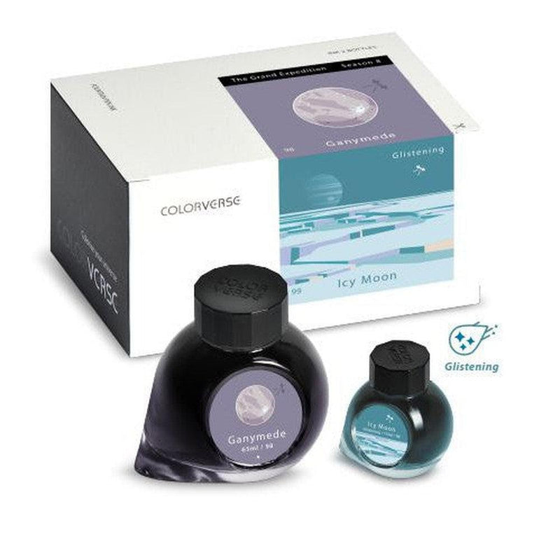 Colorverse Season 8 - The Grand Expedition Ink Bottle (65ml+15ml) - No.98/99 Ganymede & Icy Moon Glistening
