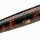 Conklin All American Brownstone Ballpoint Pen - Pen Body Details Close Up View On White Background | EndlessPens